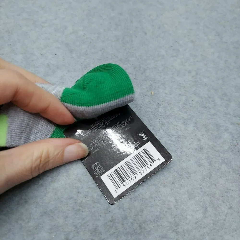 Disney Mickey Mouse Saint Patty Ankle Socks Gray‎ & Green Fits Shoe Sizes 4-10